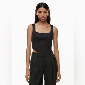 Aritzia Sunday Best Shiloh Satin Bustier